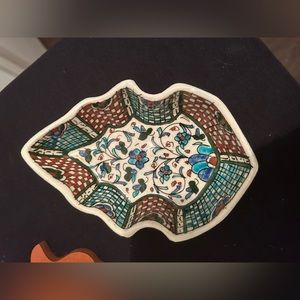 Antique Ottoman Iznik Kutahya leaf. Turkey/ Turkish Art